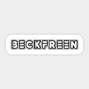 beckfreen supremacy Sticker